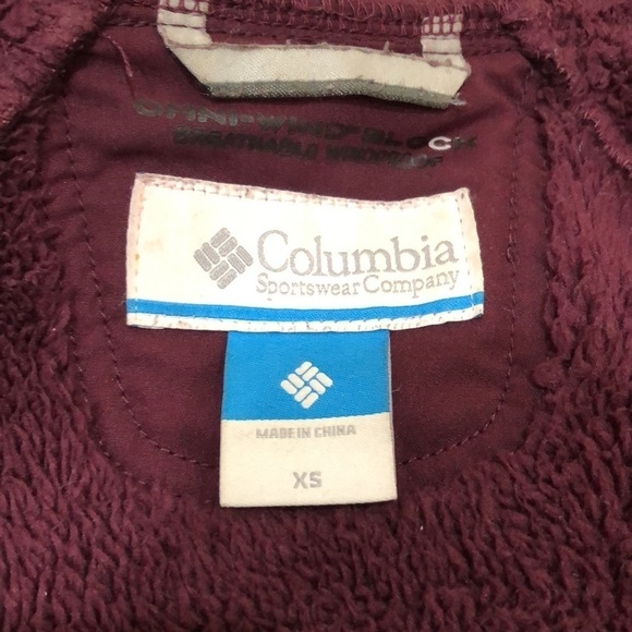 Columbia Soft Shell Omni Wind Jacket Size XS Plum Purple - Picture 7 of 11